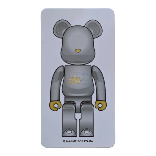 Bearbrick Series 42 20th Anniversary Model Silver [Hajime Sorayama] 100% SECRET Begleitkarte