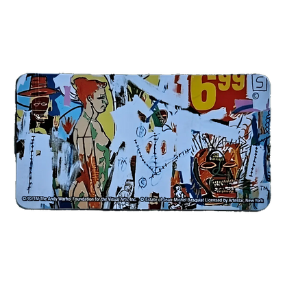 Bearbrick Series 42 Artist Andy Warhol × Jean-Michel Basquiat 100% Begleitkarte