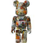 BE@RBRICK Series 42 Artist Andy Warhol × Jean-Michel Basquiat (100%)