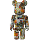 BE@RBRICK Series 42 Artist Andy Warhol × Jean-Michel Basquiat (100%)