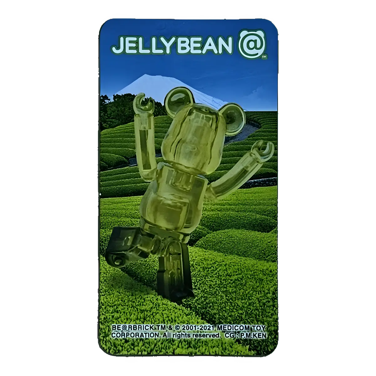 Bearbrick Series 42 Jellybean "Green Tea" 100% Begleitkarte