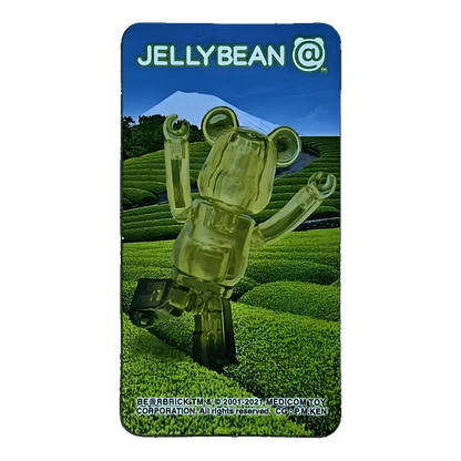 Bearbrick Series 42 Jellybean "Green Tea" 100% Begleitkarte