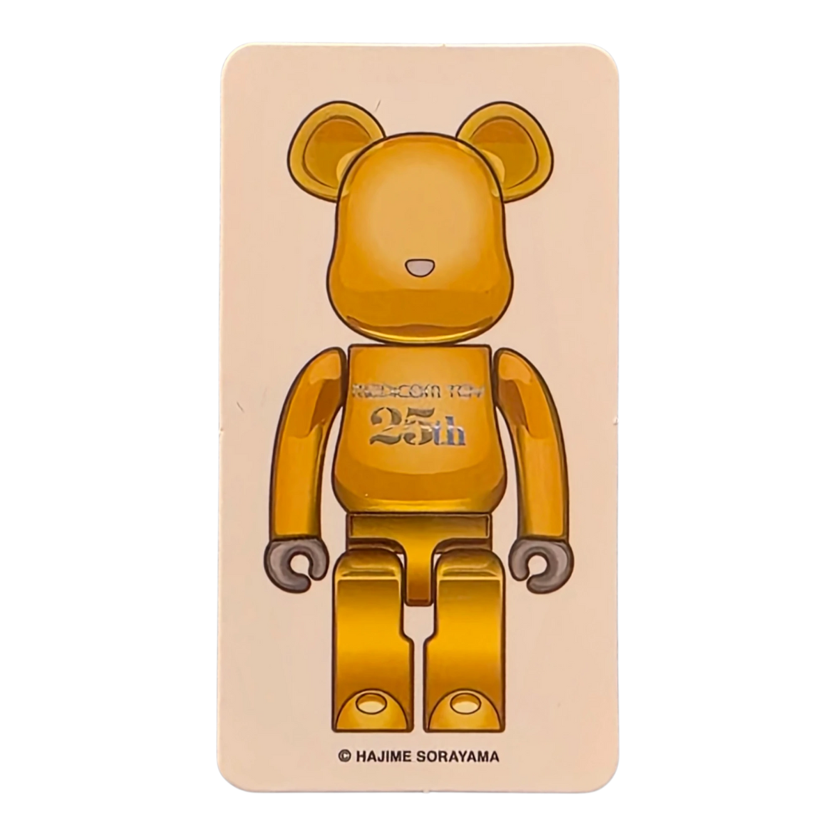 Bearbrick Series 42 Medicom Toy 25th Anniversary Model Gold [Hajime Sorayama] 100% SECRET Begleitkarte