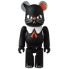 Bearbrick Series 43 Artist "Robin the Black Cat" 100% Herstellerbild