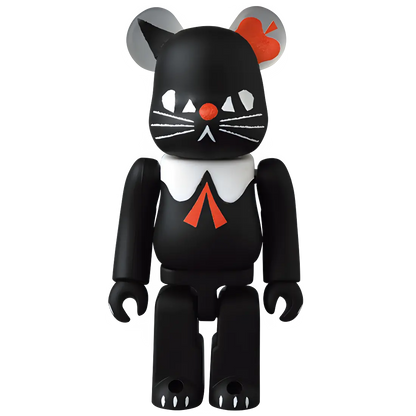 Bearbrick Series 43 Artist "Robin the Black Cat" 100% Herstellerbild