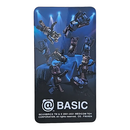 Bearbrick Series 43 Basic Letter 100% Begleitkarte