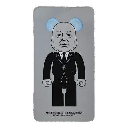 Bearbrick Series 43 Horror "Alfred Hitchcock" 100% Begleitkarte