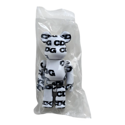 Bearbrick Series 44 Artist "CDG White Pattern" [Comme des Garcons] 100% SECRET in Folie