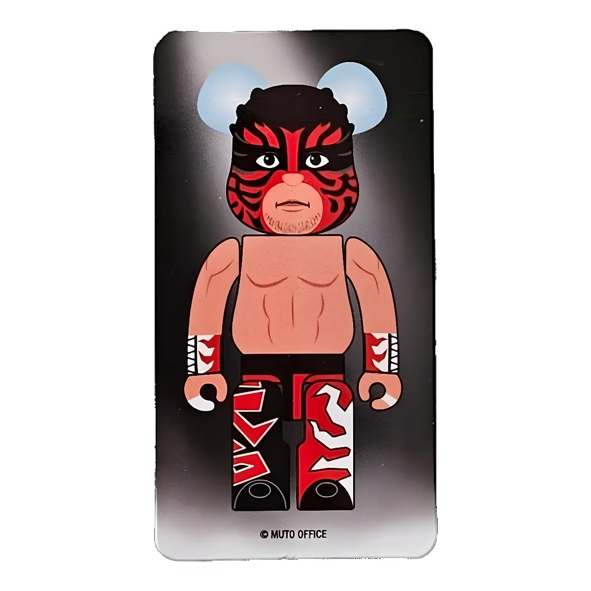 Bearbrick Series 46 Artist "The Great Muta" [Mask Version] 100% SECRET Begleitkarte