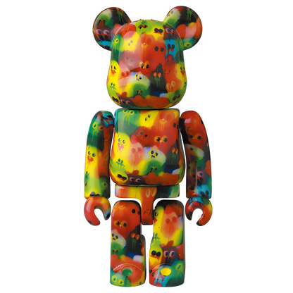Bearbrick Series 46 Pattern "Jon Burgerman" 100% Herstellerbild
