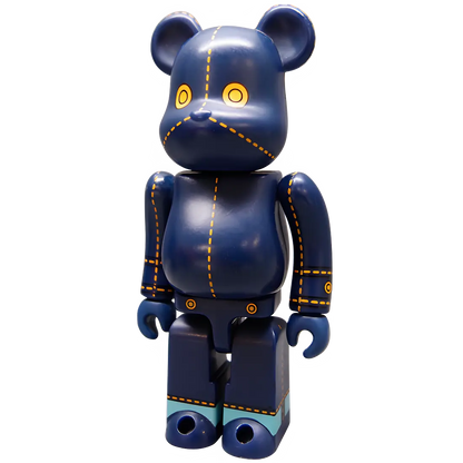Bearbrick Series 5 Pattern "Blue Denim" 100% Herstellerbild