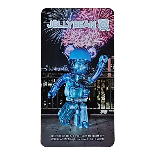 Bearbrick Series 50 Jellybean "Ramune" 100% Begleitkarte