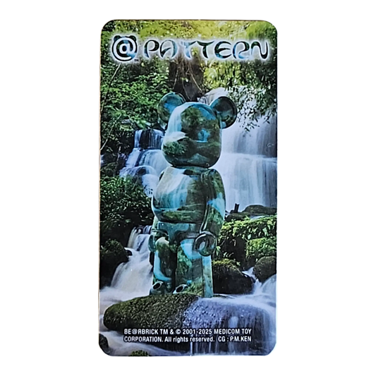 Bearbrick Series 50 Pattern "Waterfalls" 100% Begleitkarte