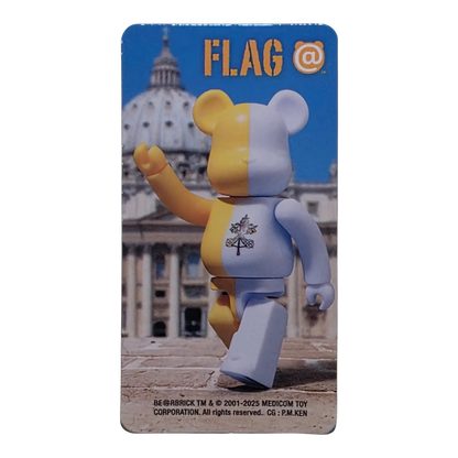 Bearbrick Series 51 Flag "Vatican City" 100% Begleitkarte