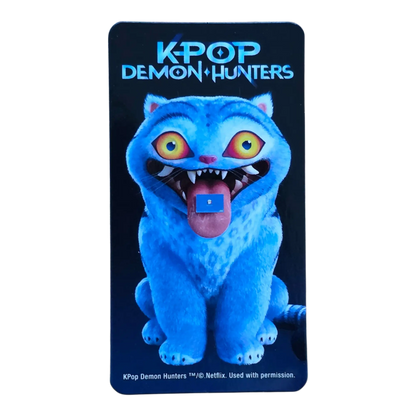 Bearbrick Series 52 Artist „Derpy Tiger" [KPop Demon Hunters] 100% Begleitkarte
