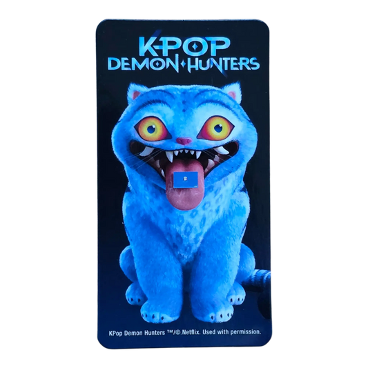 Bearbrick Series 52 Artist „Derpy Tiger" [KPop Demon Hunters] 100% Begleitkarte