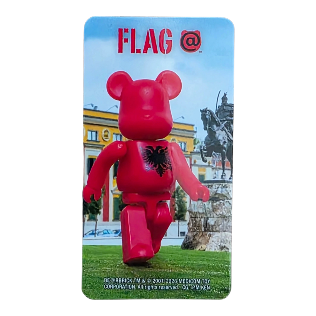 Bearbrick Series 52 Flag "Albania" 100% Begleitkarte