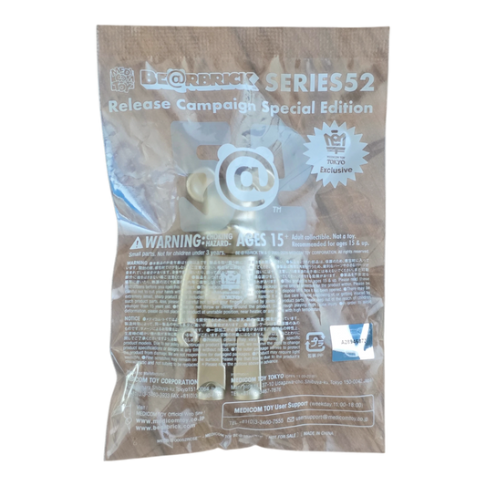 Bearbrick Series 52 Release Campaign Special Edition "Medicom Toy Tokyo" 100% mit Verpackung