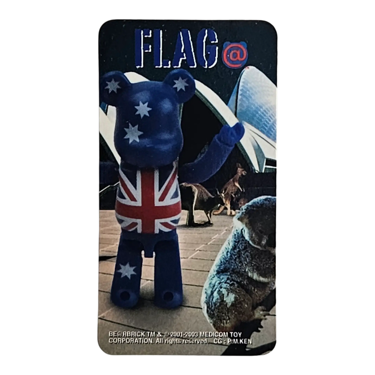 Bearbrick Series 7 Flag "Australia" 100% Begleitkarte