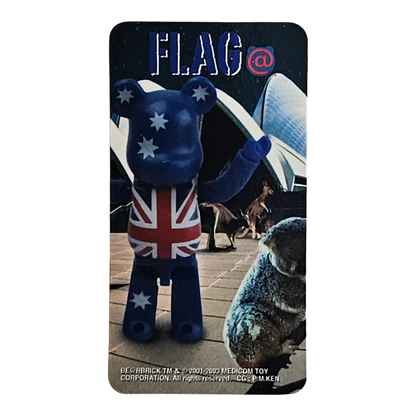 Bearbrick Series 7 Flag "Australia" 100% Begleitkarte