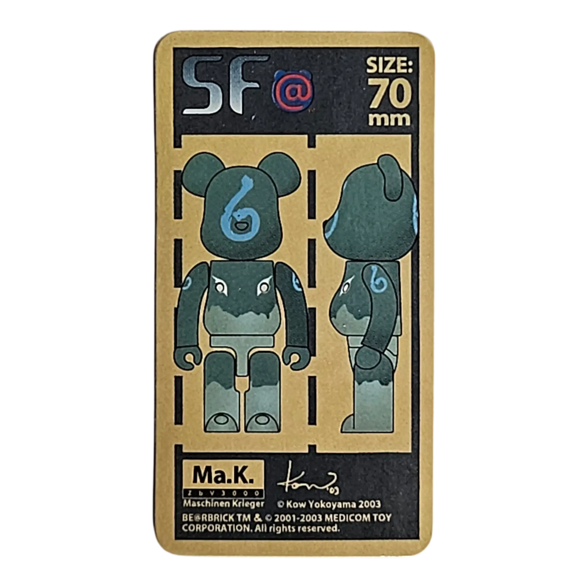 Bearbrick Series 7 SF "Ma.K." 100% Begleitkarte
