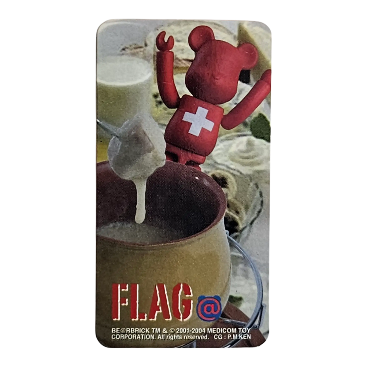 Bearbrick Series 8 Flag "Switzerland" 100% Begleitkarte