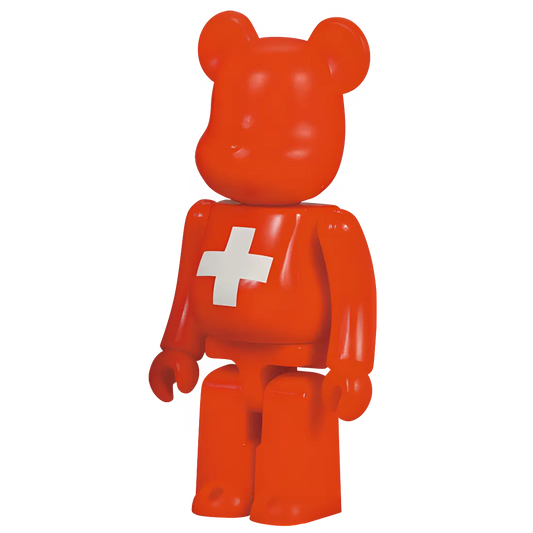 Bearbrick Series 8 Flag "Switzerland" 100% Herstellerbild