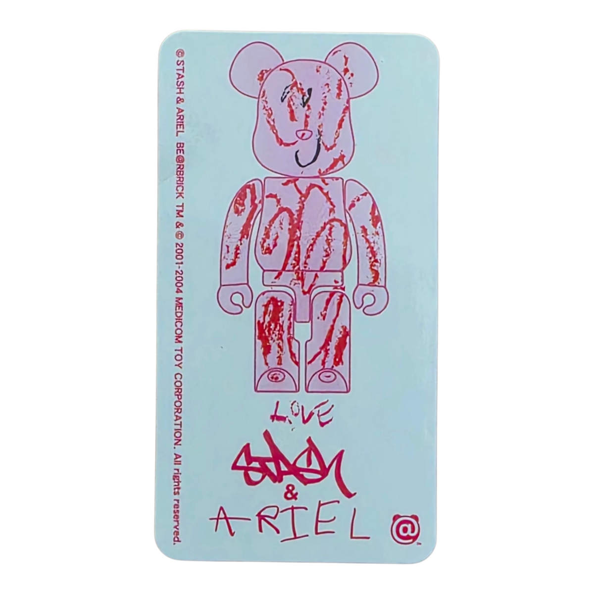 Bearbrick Series 8 "Stash & Ariel" 100% - SECRET Begleitkarte