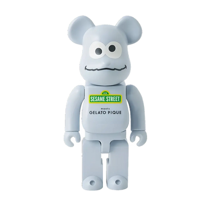 Bearbrick Sesame Street × Gelato Pique Cookie Monster in Elmo Costume 400% Herstellerbild 4