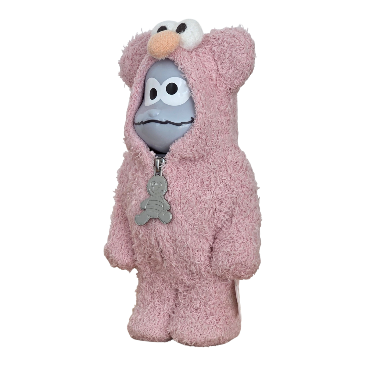Bearbrick Sesame Street × Gelato Pique Cookie Monster in Elmo Costume 400% schräg
