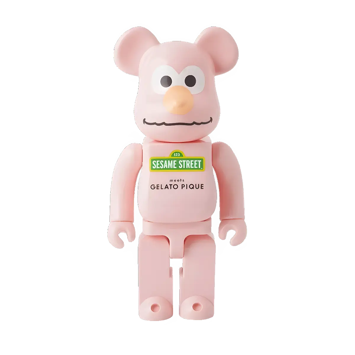Bearbrick Sesame Street × Gelato Pique Elmo in Cookie Monster Costume 400% Herstellerbild 4