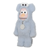 Bearbrick Sesame Street × Gelato Pique Elmo in Cookie Monster Costume 400% schräg