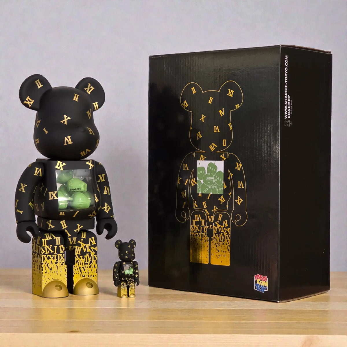 Bearbrick Shareef 3 100%+400% mit Verpackung