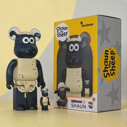Bearbrick Shaun [Shaun the Sheep] 100%+400% mit Verpackung