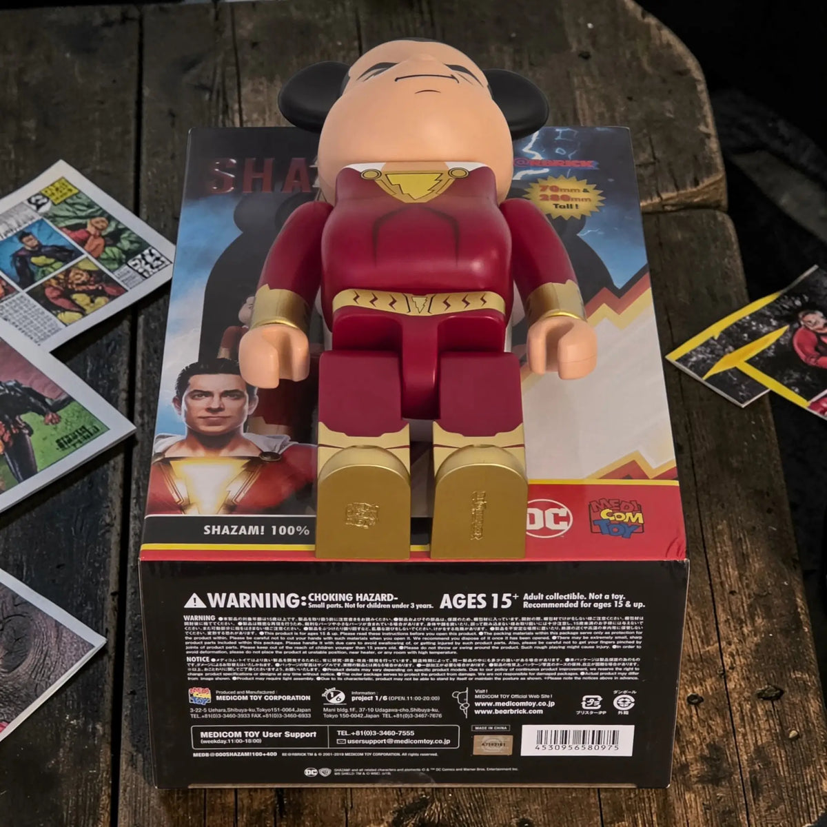 Bearbrick Shazam! 100%+400% Echtheitsmerkmale