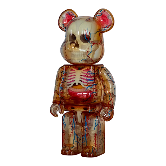 Bearbrick Shelterbank "The Human Bear" 400% schräg