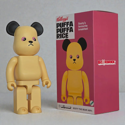 Bearbrick Sooty the Bear [Kellogg's Puffa Puffa Rice] 400% mit Verpackung