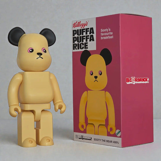 Bearbrick Sooty the Bear [Kellogg's Puffa Puffa Rice] 400% mit Verpackung