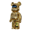 Bearbrick Sorayama × Baby Milo® Gold Version 1000% schräg