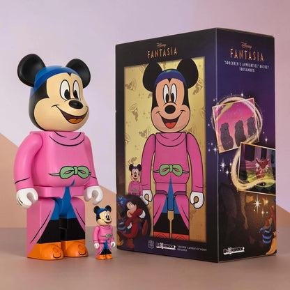 Bearbrick Sorcerer's Apprentice Mickey 100%+400% mit Verpackung