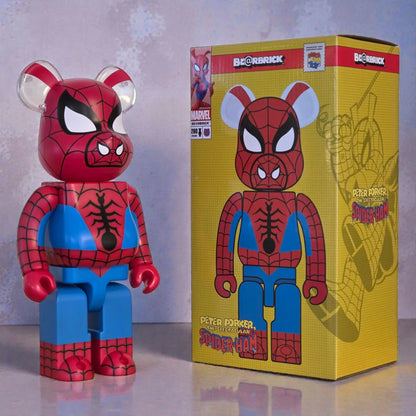 Bearbrick Spider-Ham 400% mit Verpackung