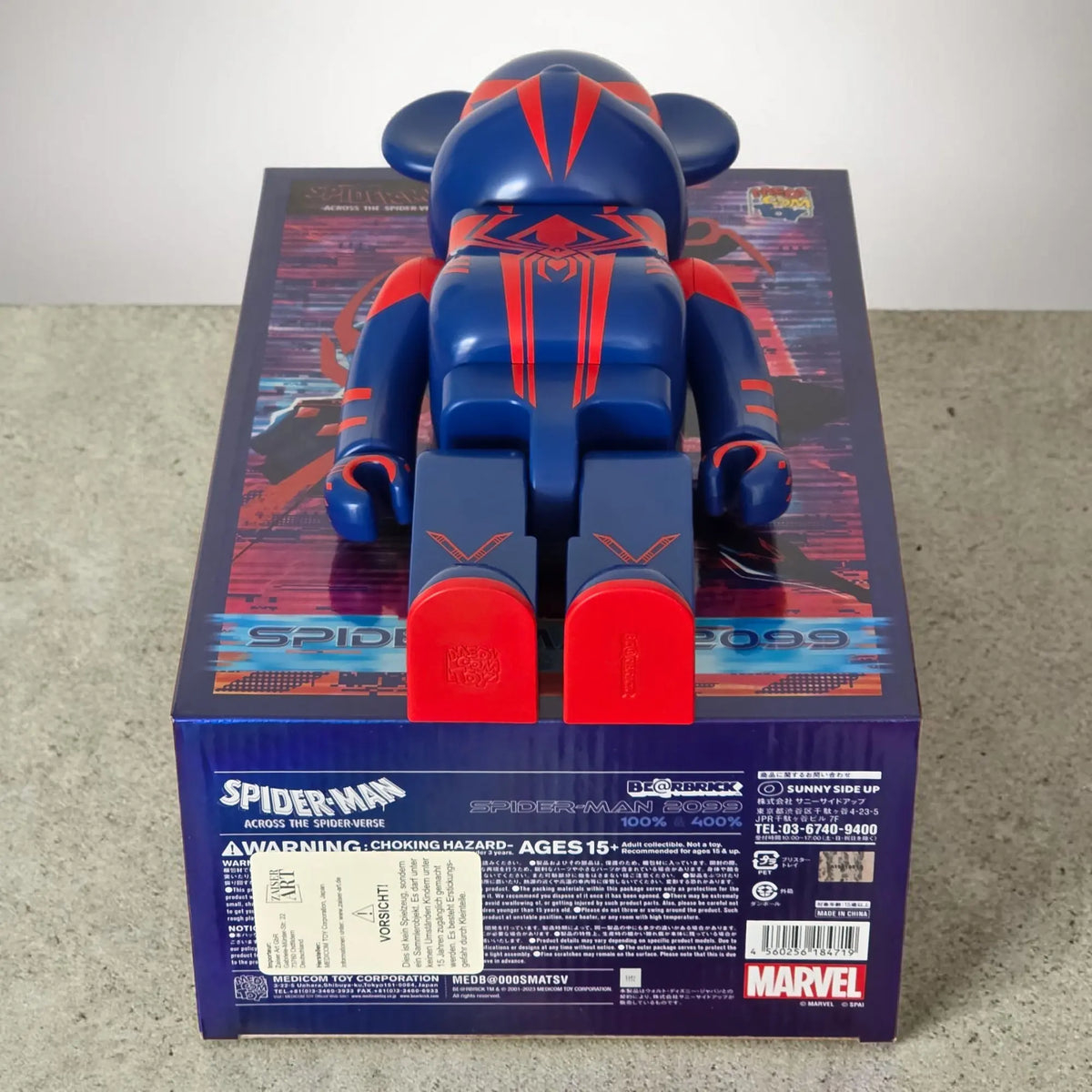 Bearbrick Spider-Man 2099 100%+400% Echtheitsmerkmale