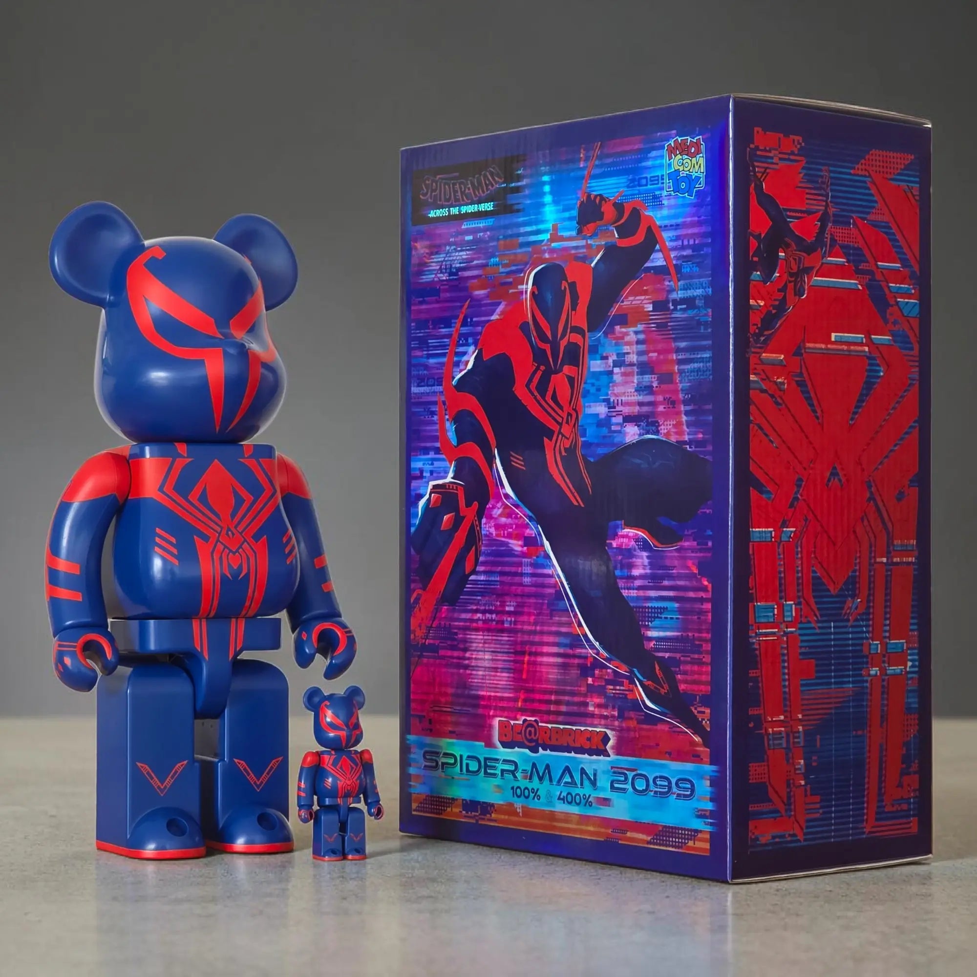 BE@RBRICK スパイダーマン 2099 100% & 400% メディコムトイ BE@RBRICK