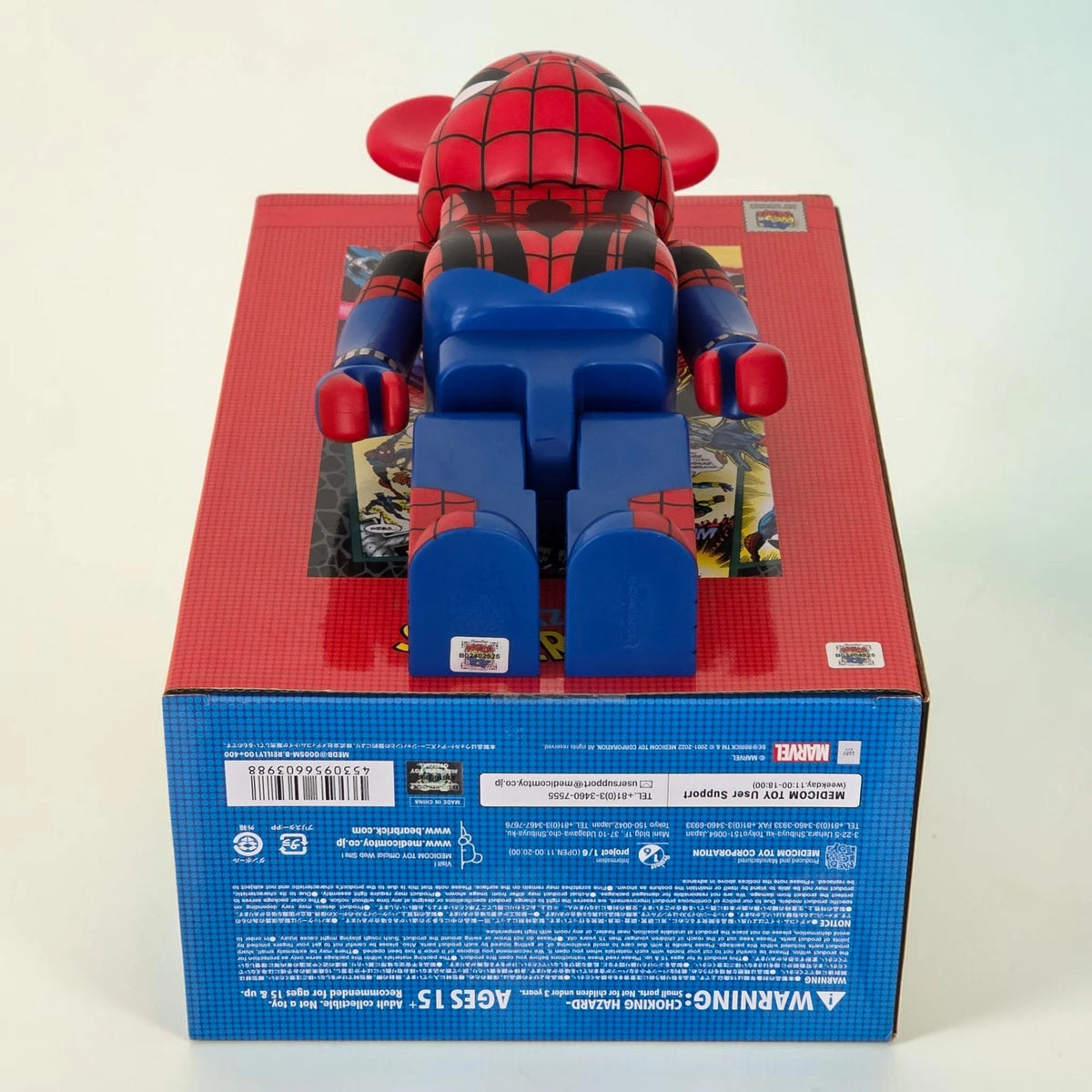 Bearbrick Spider-Man Ben Reilly [The Amazing Spider-Man] 100%+400% Echtheitsmerkmale