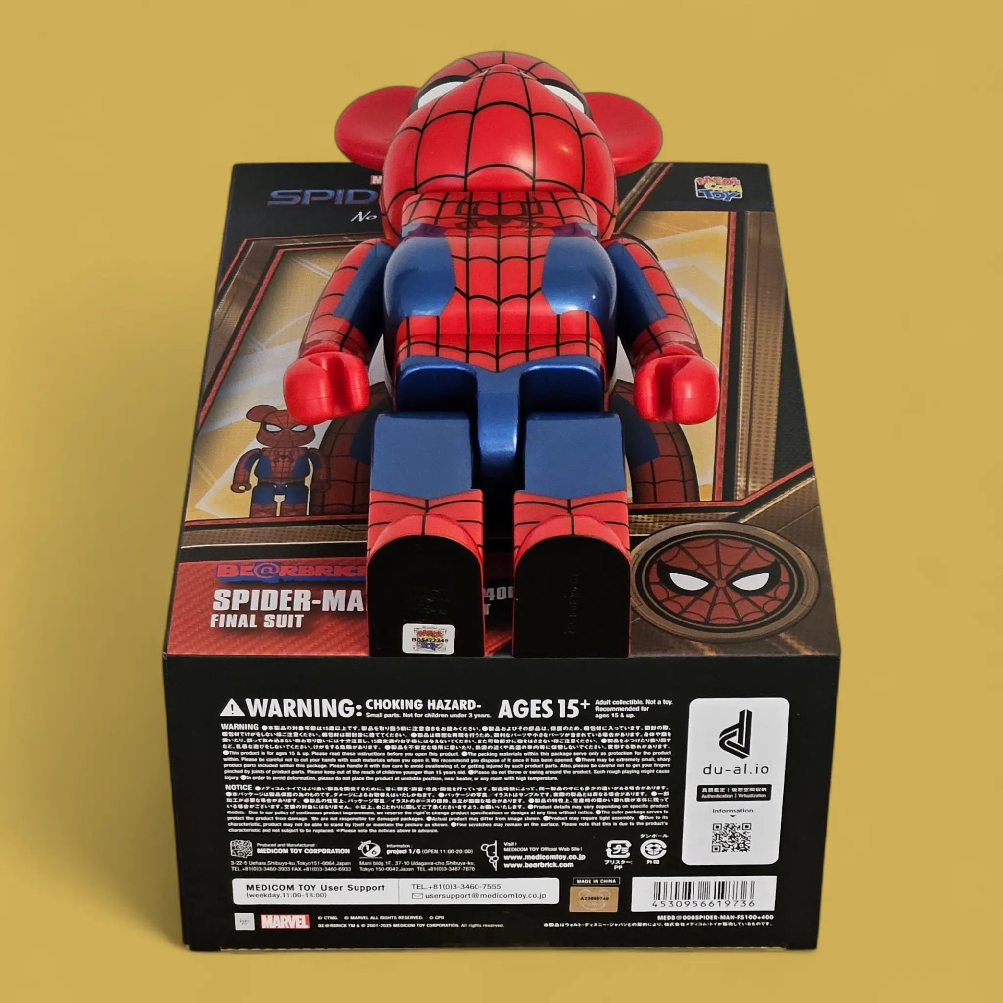 MARVEL BE@RBRICK 400% SPIDER-MAN 100% & 400% Bearbrick 