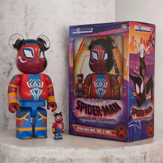 Bearbrick Spider-Man India [Spider-Man: Across the Spider-Verse] 100%+400% mit Verpackung
