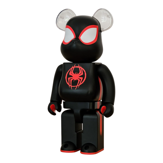Bearbrick Spider-Man Miles Morales [Spider-Man: Across the Spider-Verse] 400% schräg