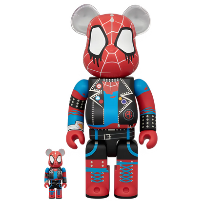 Bearbrick Spider-Punk [Spider-Man: Across the Spider-Verse] 100%+400% Herstellerbild 1