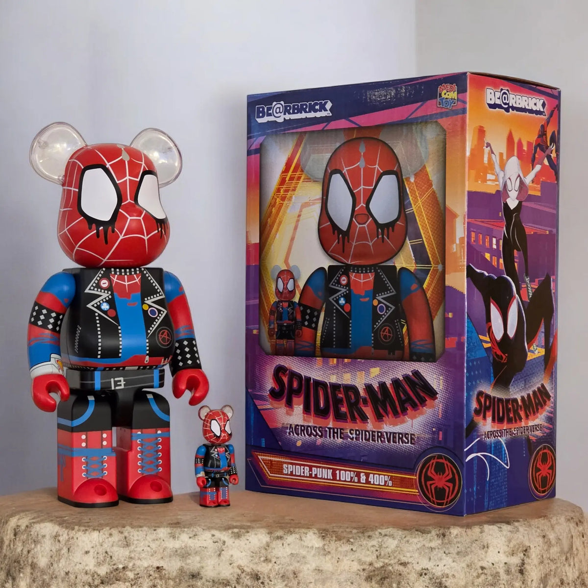 Bearbrick Spider-Punk [Spider-Man: Across the Spider-Verse] 100%+400% mit Verpackung