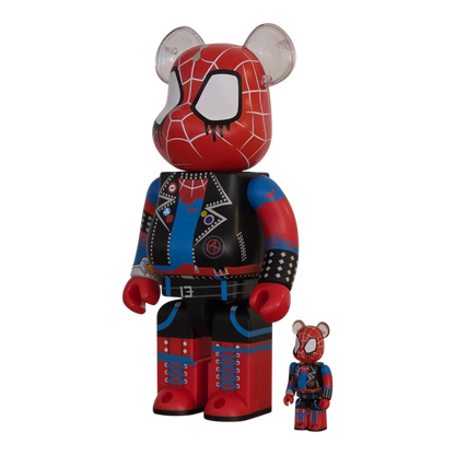 Bearbrick Spider-Punk [Spider-Man: Across the Spider-Verse] 100%+400% schräg